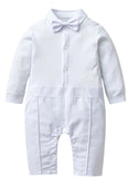 Baby Boy Baptism Bodysuit Set with White Cap | IZ-05