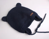 Cute Double Layered Knit Tied Beanie | 42/019