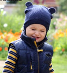 Cute Double Layered Knit Tied Beanie | 42/019