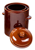 5.5 Liters Stoneware Pickling Crock Pot with Lid - Garnek Hermetyczny | 1017-5.5l
