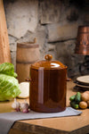 5.5 Liters Stoneware Pickling Crock Pot with Lid - Garnek Hermetyczny | 1017-5.5l