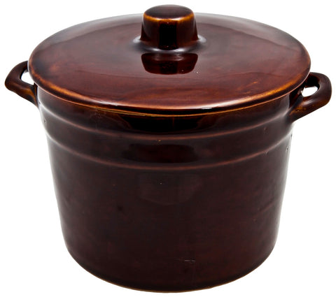 6 Liters Stoneware Pickling Crock Pot - Garnek Hermetyczny | 734-6