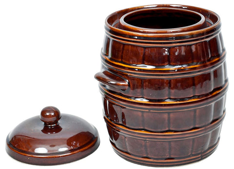 16 Liters Stoneware Pickling Crock Pot with Lid - Kamionka | KR-09-16
