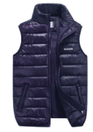 Men's Dark Blue Quilted Vest | 88648