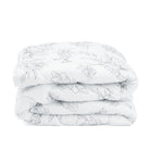 White Comforter with Floral Pattern 86.61" x 78.74" +/- QUEEN size | SSP-001