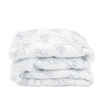 White Comforter with Floral Pattern 86.61" x 78.74" +/- QUEEN size | SSP-001