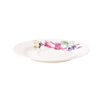 AMBITION White Porcelain Cups with Floral Pattern and Saucers Set | 29144