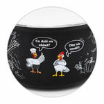 Enameled Cookware 8-elements Set of Pots with Chicken Print and Lid | 43719