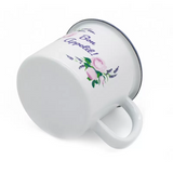 White Enameled Mug with Bon Appetit Print 1150 ml | 42905
