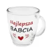 Transparent Mug for Coffee and Tea - 390 ml - Najlepsza Babcia | 43211
