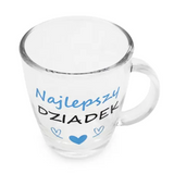 Transparent Mug for Coffee and Tea - 390 ml - Najlepszy Dziadek | 43212
