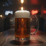 Glass Beer Mug with Handle - 480 ml | DU76384