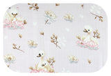 100% Cotton White Baby Swaddle with Swan Print - Pielucha | TD-1222