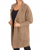 Light Brown Classic Alpaca Coat | ALPC-LBR