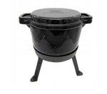 8 Liters 3 in 1 Marble Enameled Cast Iron Pot - Kociołek Emaliowany Marmurek | 8LEm-3in1
