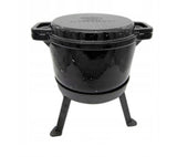 8 Liters 3 in 1 Marble Enameled Cast Iron Pot - Kociołek Emaliowany Marmurek | 8LEm-3in1