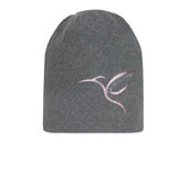 Girls' Gray Beanie with Decorative Pattern| 46/164-G