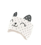 White Cotton Headband with Ears ~ 0-12 months  | 50/004-B