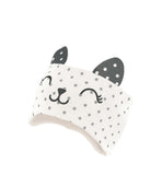 White Cotton Headband with Ears ~ 0-12 months  | 50/004-B