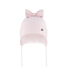 Girls' Light Pink Tied Hat with Bow ~ 4-5 Years | 50/038-B