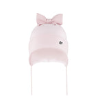 Girls' Light Pink Tied Hat with Bow ~ 4-5 Years | 50/038-B