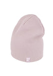Womens' / Girls' Powder Pink Ribbed Beanie | 50/101-B