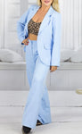 Italian-style Oversize Blazer and Wide Pants Set | C25T210