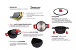ZWIEGER OBSIDIAN Cookware 6-elements Set | ZW-EK-1655