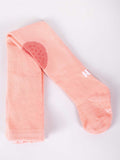 YO! Girls' Cotton Crawling Tights with ABS on Feet and Knees  | RAB-0025-Panda