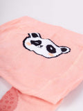 YO! Girls' Cotton Crawling Tights with ABS on Feet and Knees  | RAB-0025-Panda