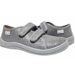 Waldi Sparkle Gray Daycare Slippers / Sneakers - SASHA | 278-894