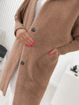 Light Brown Hooded Alpaca Coat | ALPH-LBR