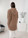 Light Brown Hooded Alpaca Coat | ALPH-LBR