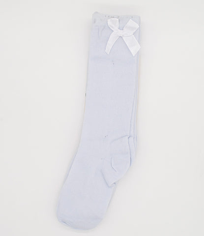 Girl's Light Blue Knee-high Socks 3-Pack | 13DF13-1