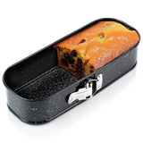 Spring-form Rectangle Black Non-Stick Baking Pan 12.2 in x 4.9 in x 2.55 in | 279021