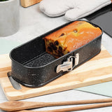 Spring-form Rectangle Black Non-Stick Baking Pan 12.2 in x 4.9 in x 2.55 in | 279021