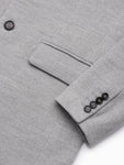 Men's Light Gray Classic Coat with Buttons | C432-V4