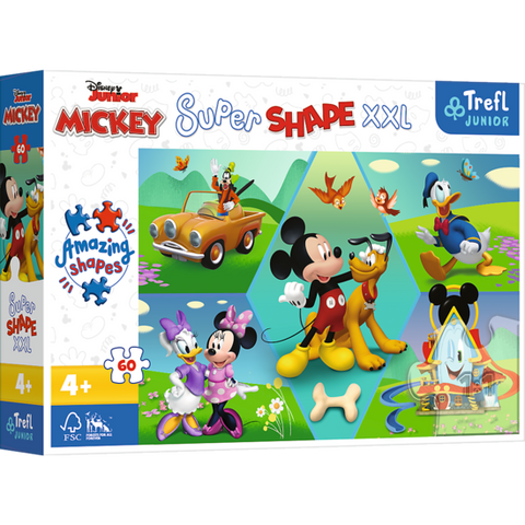 Mickey Mouse Super Shape XXL Jigsaw Puzzle - Z Mikim Zawsze jest Wesoło | 50014