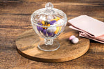 Glass Sugar Bowl with Lid - DIAMOND | 74723