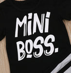 Boys' Cotton Mini Boss T-Shirt and Pants Set | MBB-02