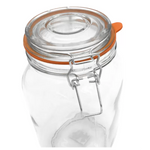 1.5 Liters Glass Jar with Airtight Lids and Leak Proof Rubber Gasket | 24309-1.5l
