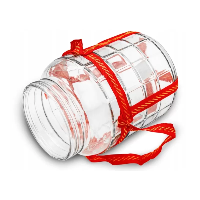 18 Liters Glass Jar with Lid and Strap Handles