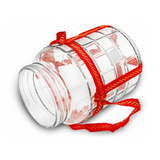 15 Liters Glass Jar with Lid and Strap Handles | 9920-15l