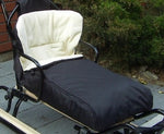 Black Wool Insulated Sled Cushion / Bag - Śpiworek do Sanek | GB-036