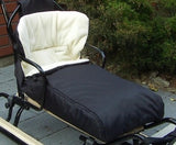 Black Wool Insulated Sled Cushion / Bag - Śpiworek do Sanek | GB-036