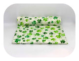 100% Cotton White Baby Swaddle with Four-Leaf Clover Print - Pielucha | TD-157