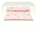 100% Cotton Pink Baby Girl Swaddle with Bear Print - Pielucha | TD-3604