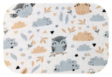 100% Cotton White Baby Swaddle with Multicolor Print - Pielucha | TD-5158