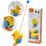 Wooden Push Toy Duck - Drewniany Pchacz Kaczuszka | 50961