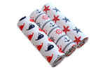 100% Cotton Baby Boy Swaddles Set of 3 - Pieluchy | 2256